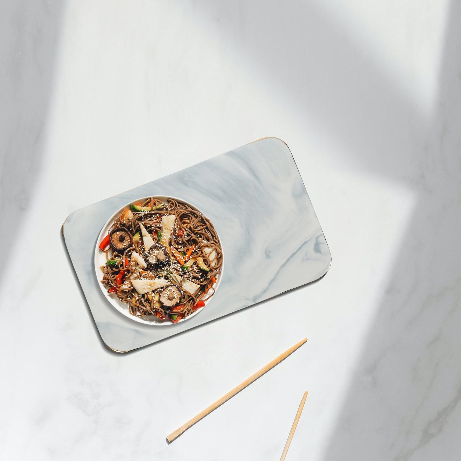 Marble Serving Board - Marble Tray Elegant Handmade Cutting Board