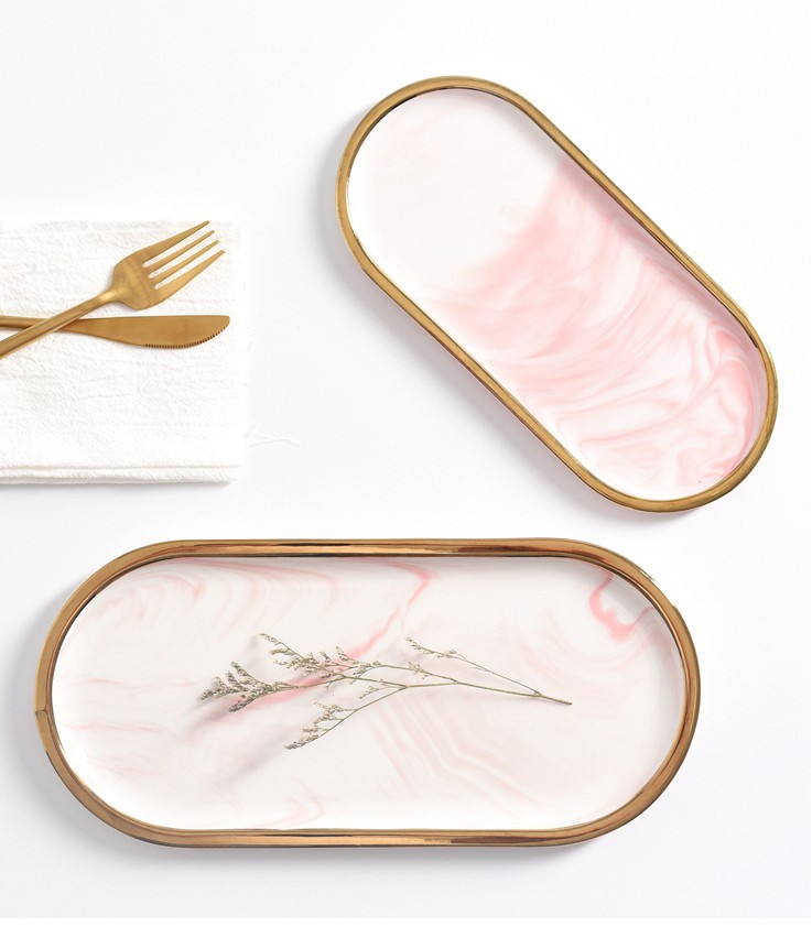 Nordic Marble Texture Tray Cer - огляд і ціна Marble Serving Board