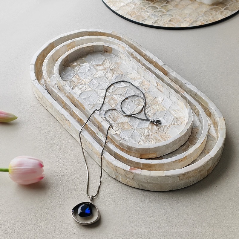Nordic Luxury Natural Shell Tr - огляд і ціна Marble Serving Board