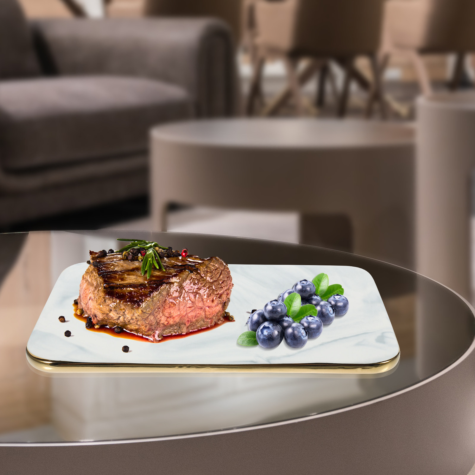 Marbling Cutting Board Home Ki - огляд і ціна Marble Serving Board
