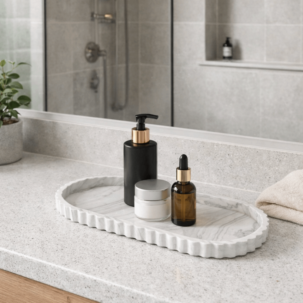 Silicone Oval Storage Tray Mar - огляд і ціна Marble Serving Board